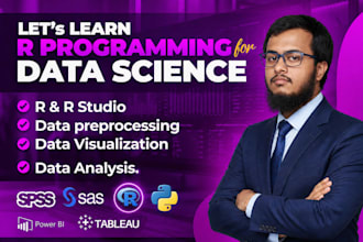 teach you r programming, data analysis and visualisation
