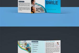design professional tri fold, bi fold brochure