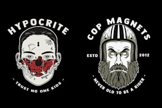 do streetwear vintage classic oldskull illustration logo