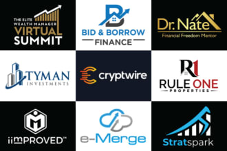 do marketing accounting financial consulting business logo