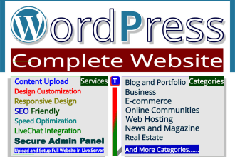 build a complete responsive wordpress website