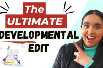 provide a detailed developmental edit for your fiction novel