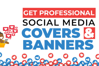 create attractive twitter header facebook and youtube covers