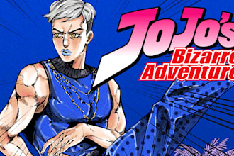 draw you in jojo bizarre adventure style
