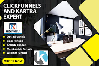 be your landing page expert wordpress, clickfunnels, kartra