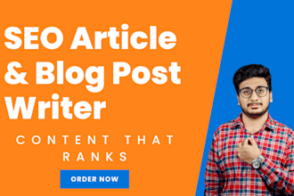 be your SEO articles and blog posts writer