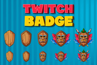 create custom badge and sub badge for your kick, twitch, youtube