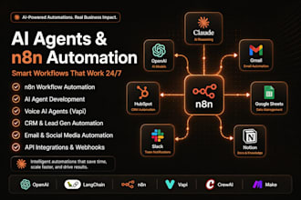 build n8n ai agents, automation workflows, and automation systems