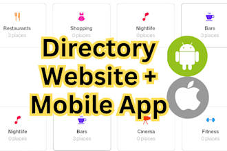 build business directory website with mobile app
