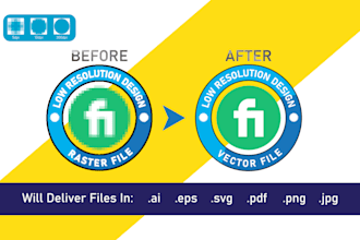 remake, modify, edit logo, vector file