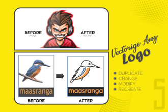 remake, modify, edit logo, vector file