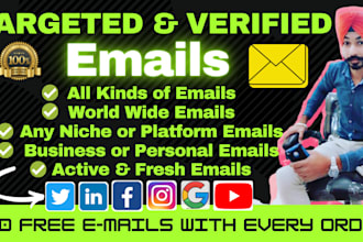 collect your niche targeted email list in 24 hours