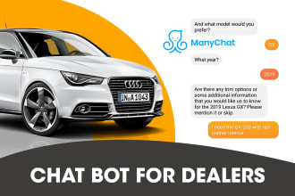 design a manychat chatbot for your dealership