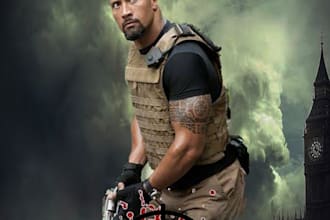 do photo movie posters, gim poster and business card,