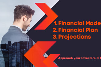 build excel financial model, financial projections, financial forecast