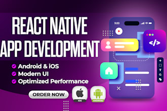 do mobile app development, android ios app development, react native developer
