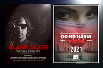 do movie poster design, flyer, film poster, cover