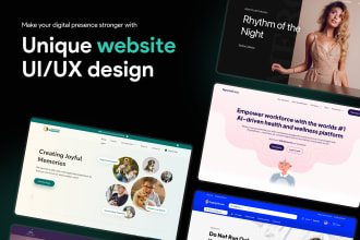 do website UI UX design for you