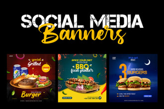 make creative social media design, facebook, banner ads