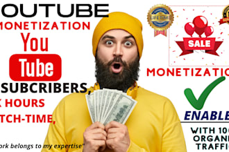 do organic promotion for youtube channel monetization