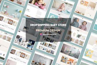 create a baby kids clothing dropshipping shopify store