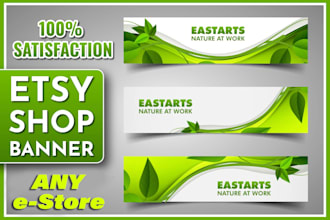 design amazon, etsy, shopify, ebay shop banner