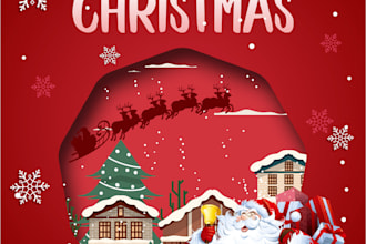 custom christmas card , invitation and holiday card