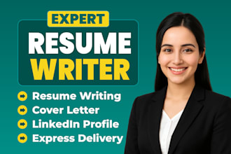 provide professional ats resume, cover letter, and linkedin profile writing