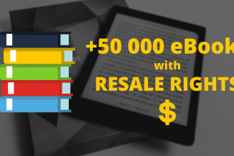give you 50 000 resalable ebooks with resale rights