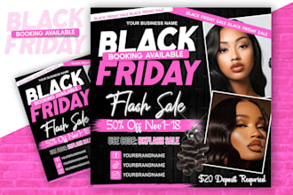 design stand out this black friday with a stunning promotional flyer
