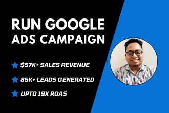 setup, optimize and manage KPI focused google ads campaign