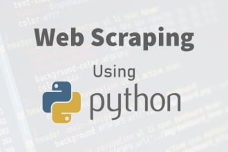 do web scraping and data mining  in python