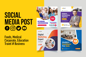 design professional instagram and facebook post design