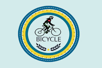 design your professional bicycle brand logo design for your websites business