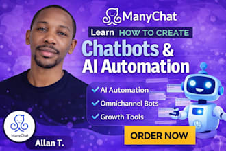 teach you manychat messenger bot building and automation
