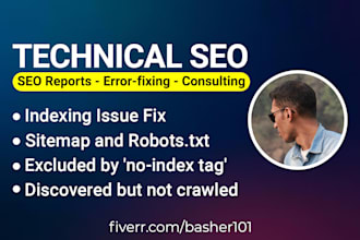do technical seo, website audit, google search console and indexing