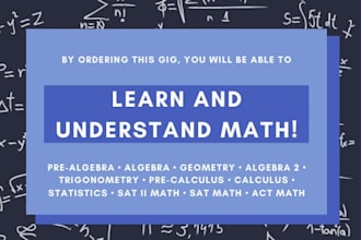 be your math tutor to help you with your math