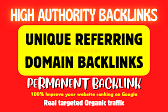 increase unique referring domain backlinks for your website