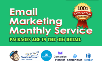 be your monthly email marketing manager