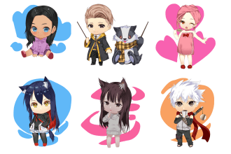 make cute chibi character