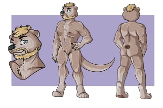draw you a fullcolor fursona sheet