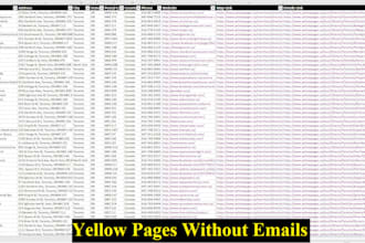 do yp leads scraping with emails of yellow pages