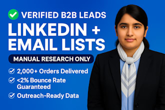 do b2b lead generation, linkedin leads, and prospect email list building