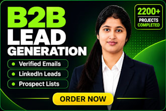 do b2b lead generation and linkedin lead generation with data enrichment
