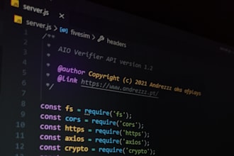 fix errors or develop node js application