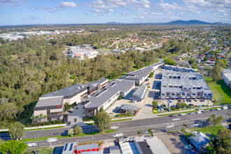 do a drone aerial 3d render photo montage