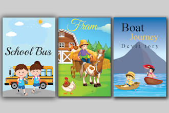 draw children book and cover illustrations