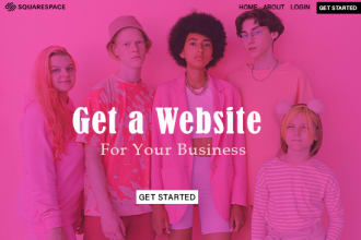 design, redesign professional squarespace website for you