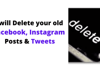 delete your old facebook, instgram posts and tweets of twitter