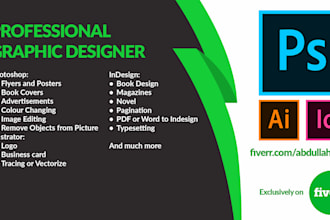 create any kind of graphic design with an idea